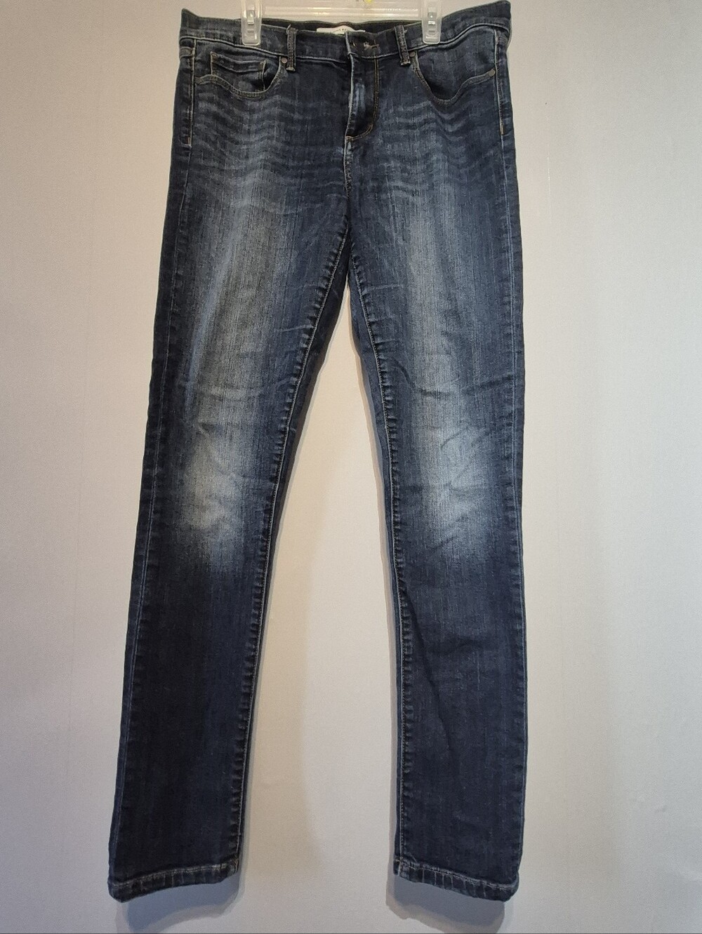 Banana Republic Men's-Style Straight Leg Jeans - Dark Blue Wash